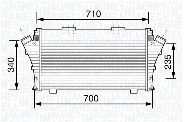 MAGNETI MARELLI Kompressoriõhu radiaator 351319203460